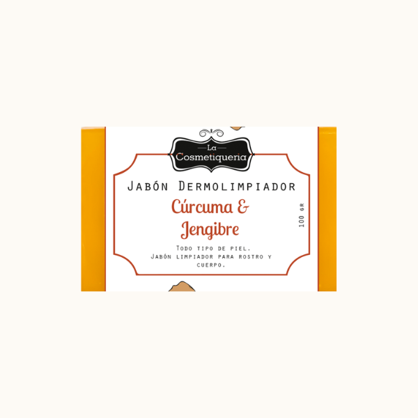 Jabón Dermolimpiador – Cúrcuma y Jengibre