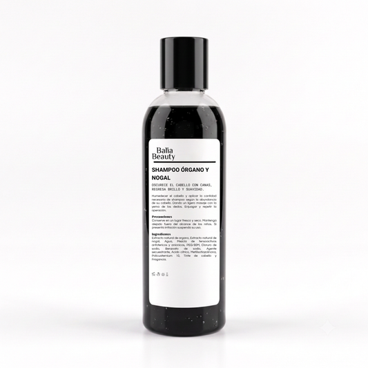 Shampoo Órgano y Nogal con Tinte