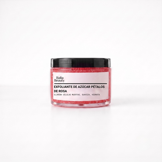 Exfoliante de Azúcar Pétalos de Rosa