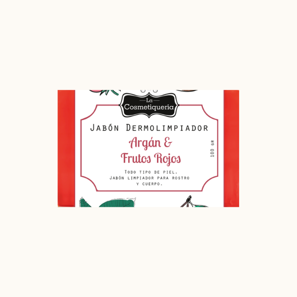 Jabón Dermolimpiador – Argán y Frutos Rojos