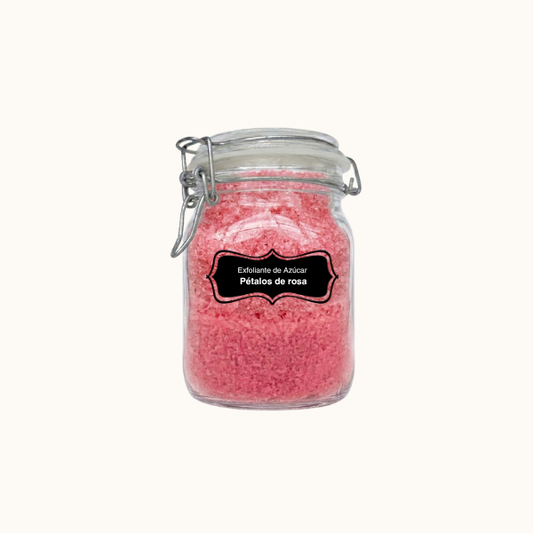 Exfoliante de Azúcar Pétalos de Rosa